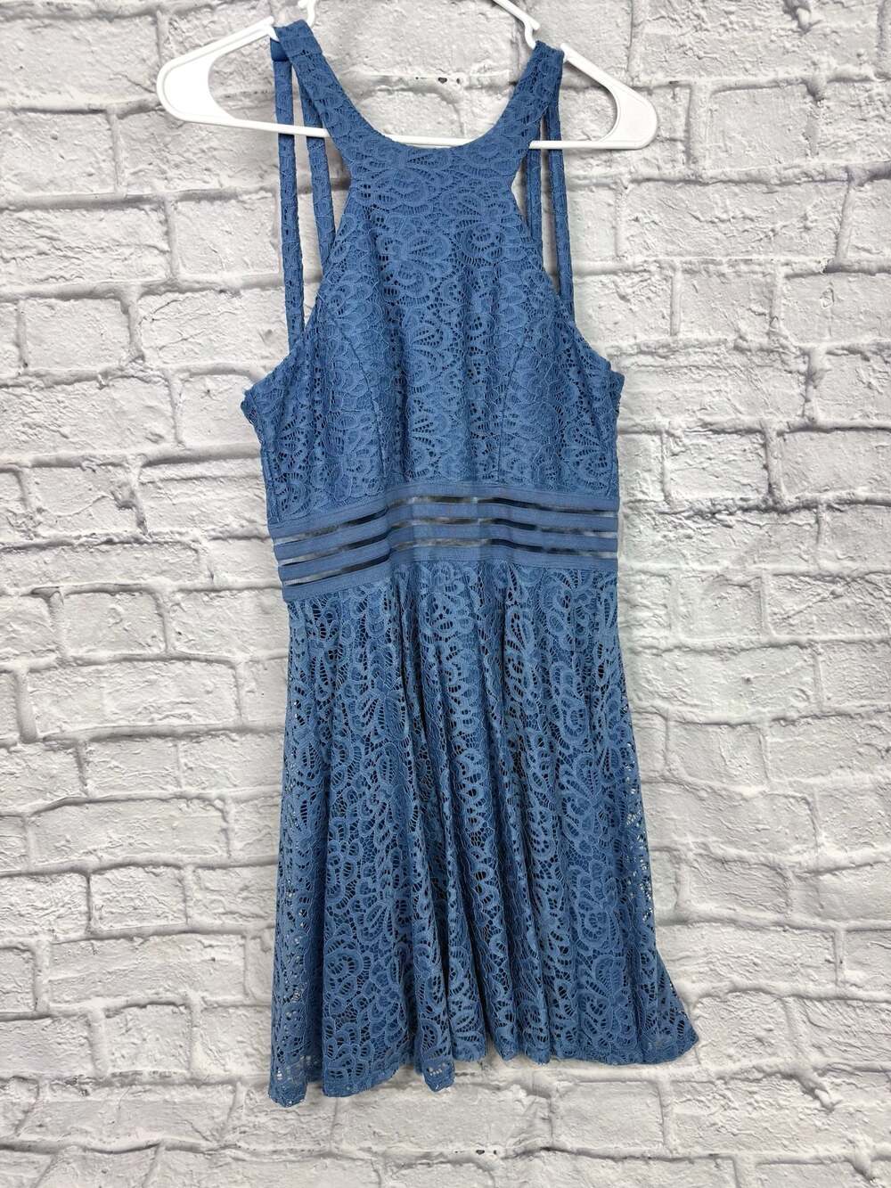 City Studios Lace High-Neck Mini Dress Size 9